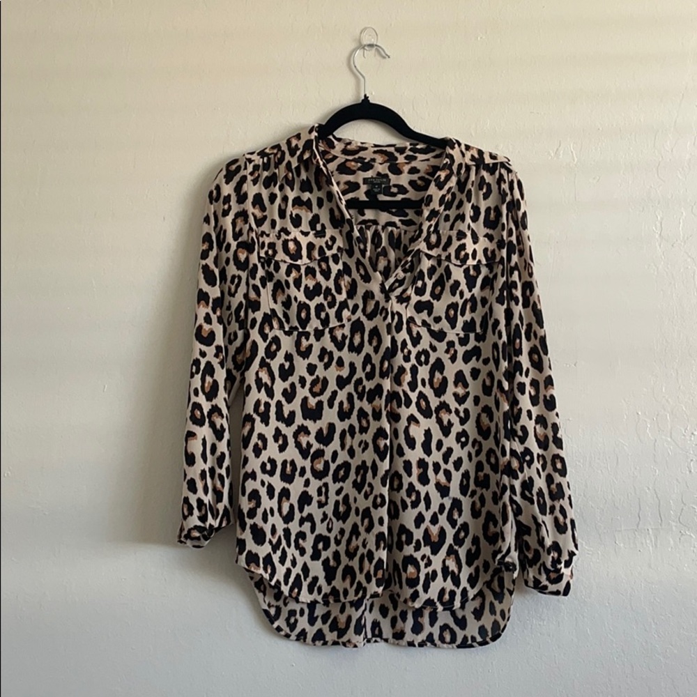 Ann Taylor Cheetah Print Blouse